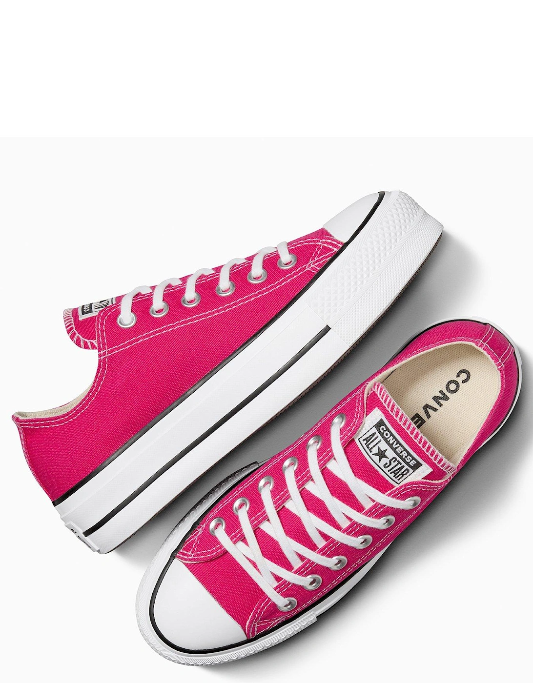 Womens Lift Seasonal Color Canvas Ox Trainers - Pink