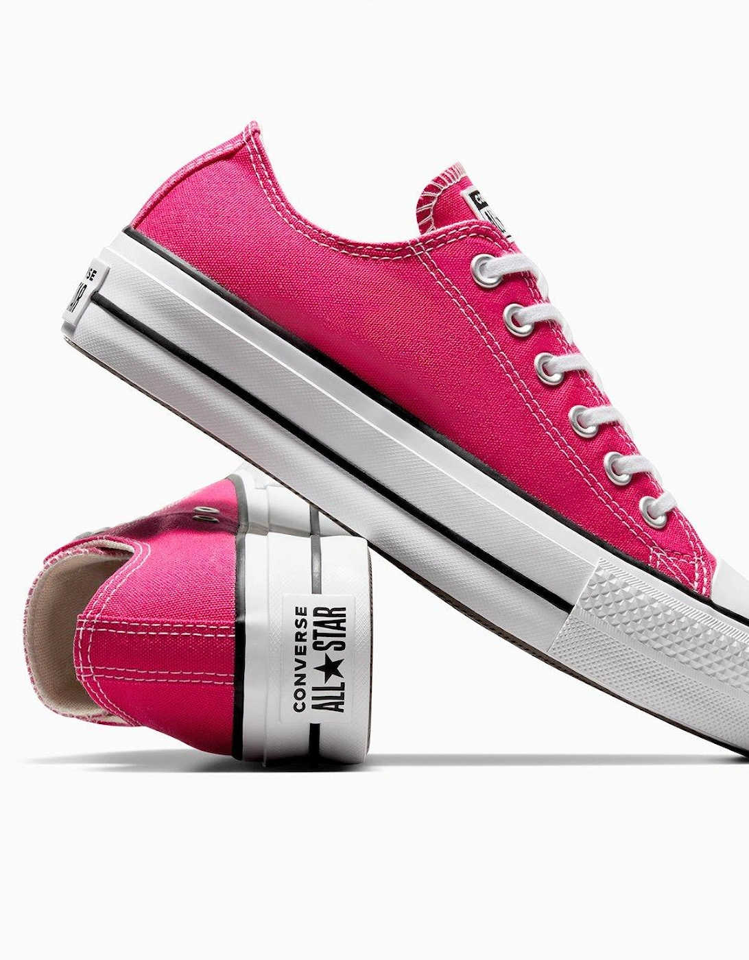 Womens Lift Seasonal Color Canvas Ox Trainers - Pink