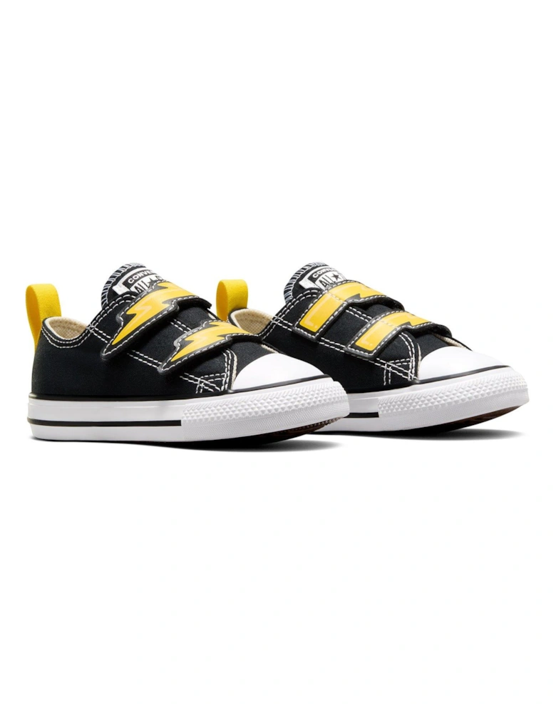 Infants Bolts Canvas Ox Trainers - Black/brown