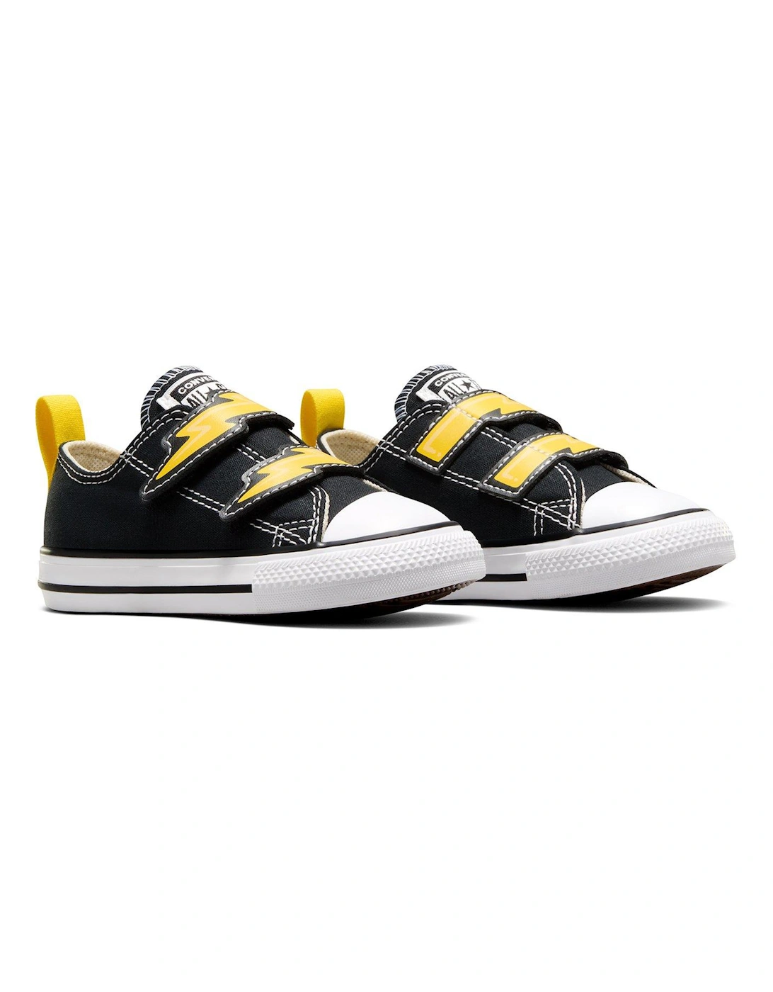 Infants Bolts Canvas Ox Trainers - Black/brown