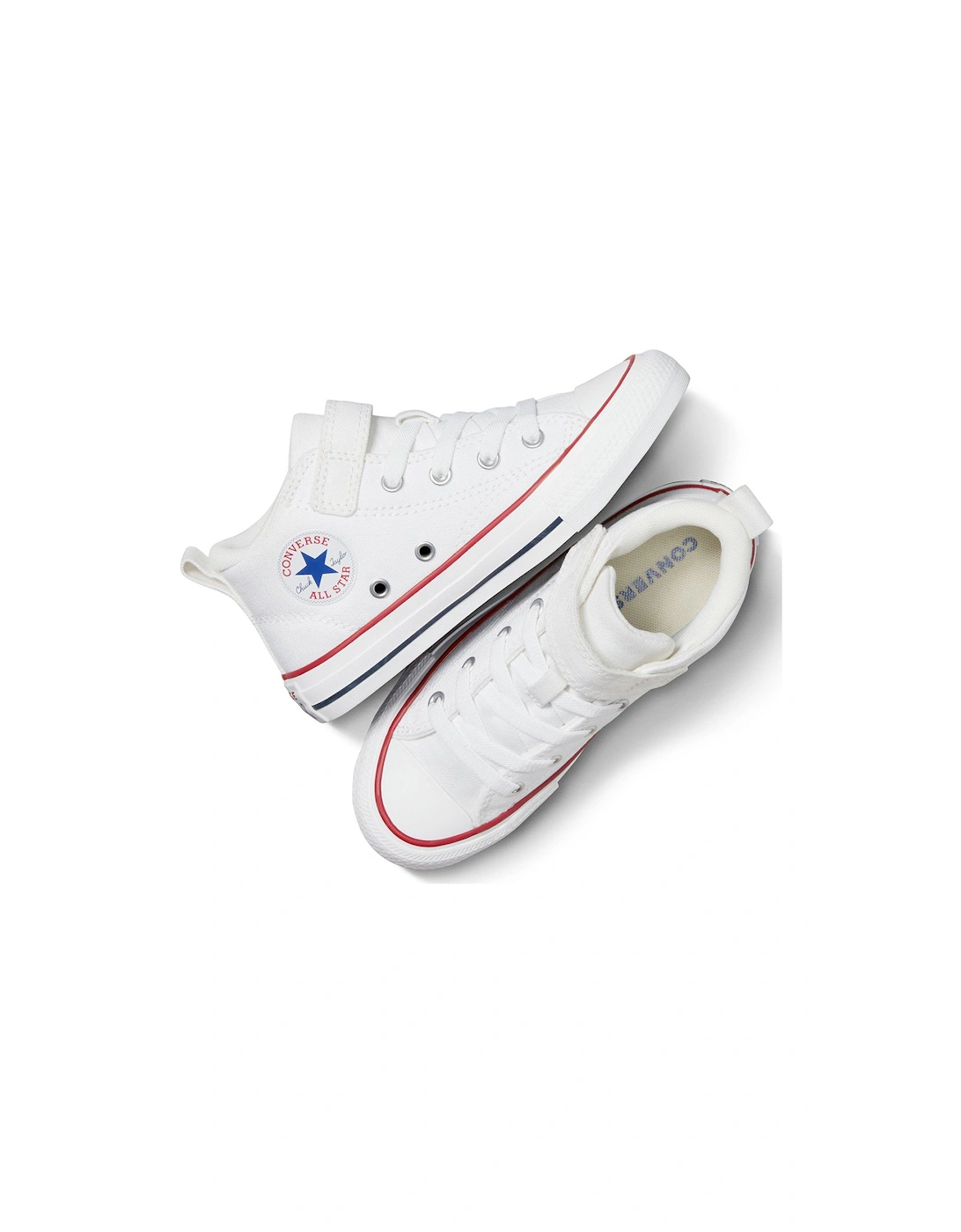 Kids Boys Malden Street Mid Top Trainers - White