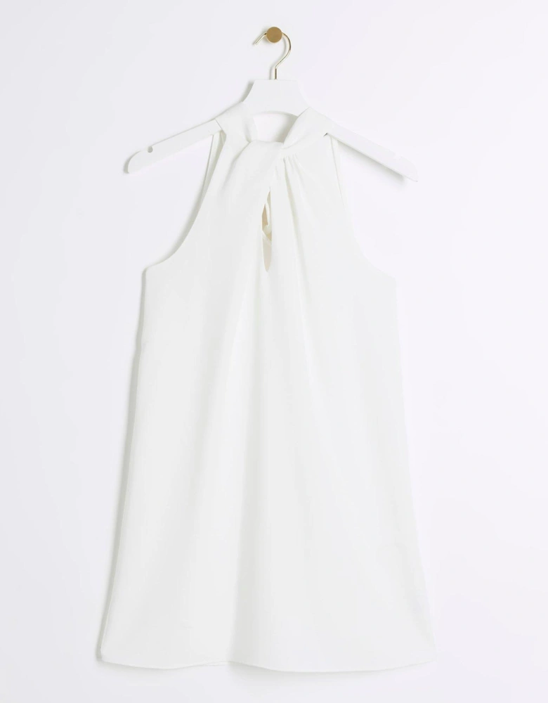 Halterneck Dress - White