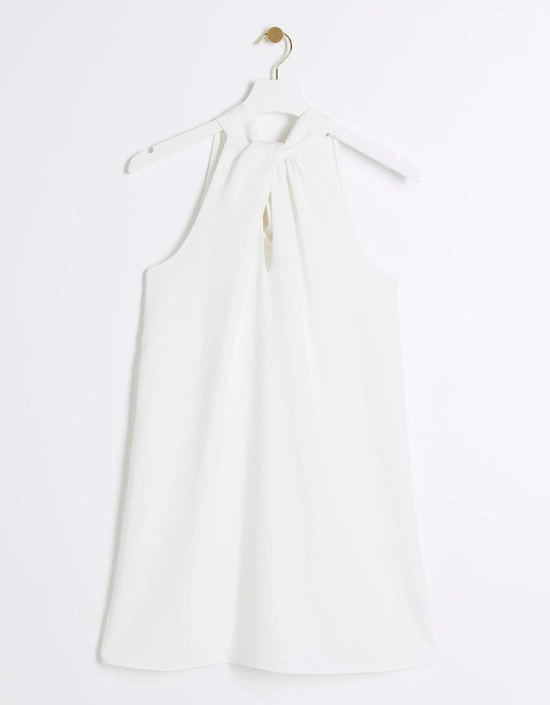 Halterneck Dress - White