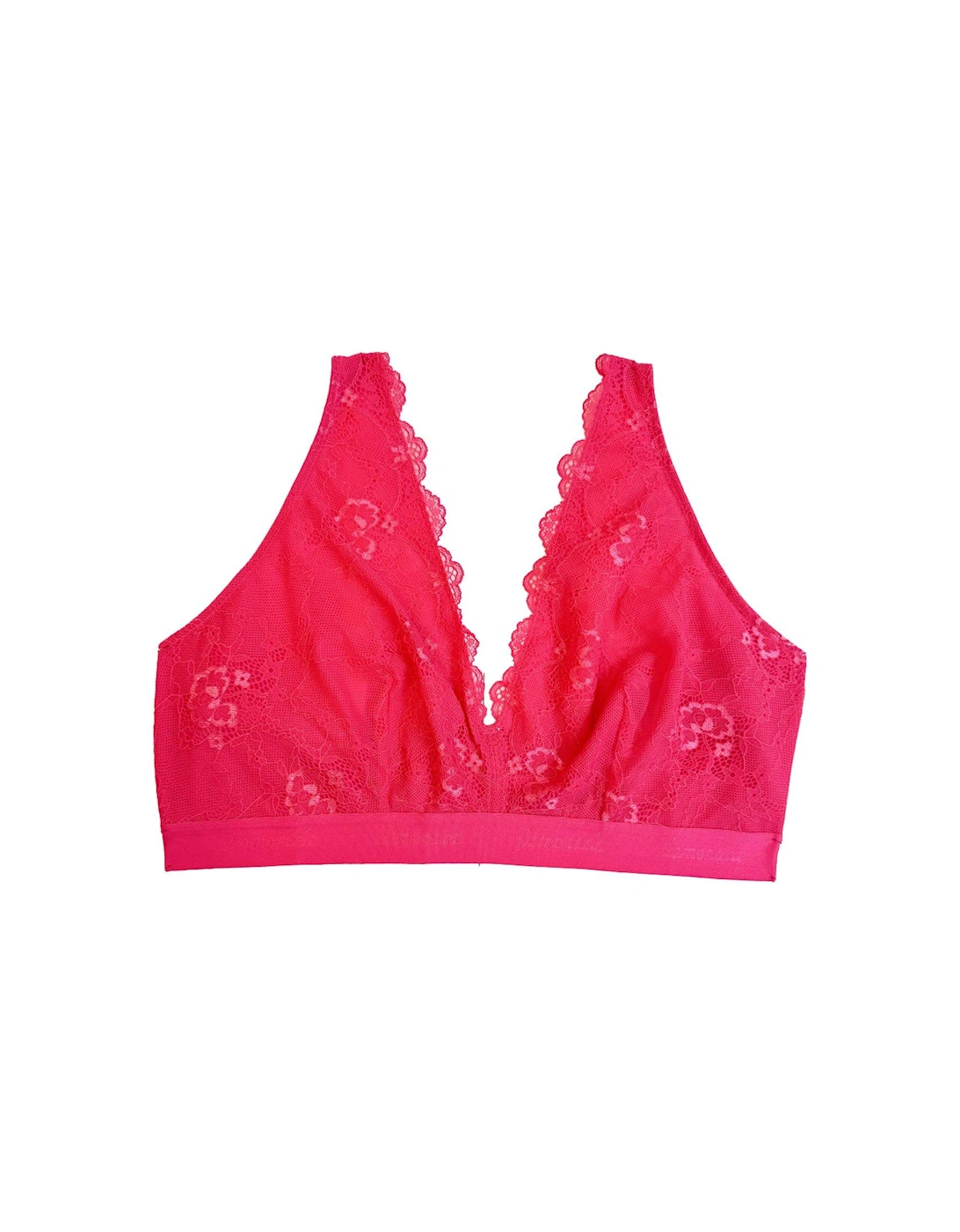 Lace Fuller Cup Bra - Neon Pink