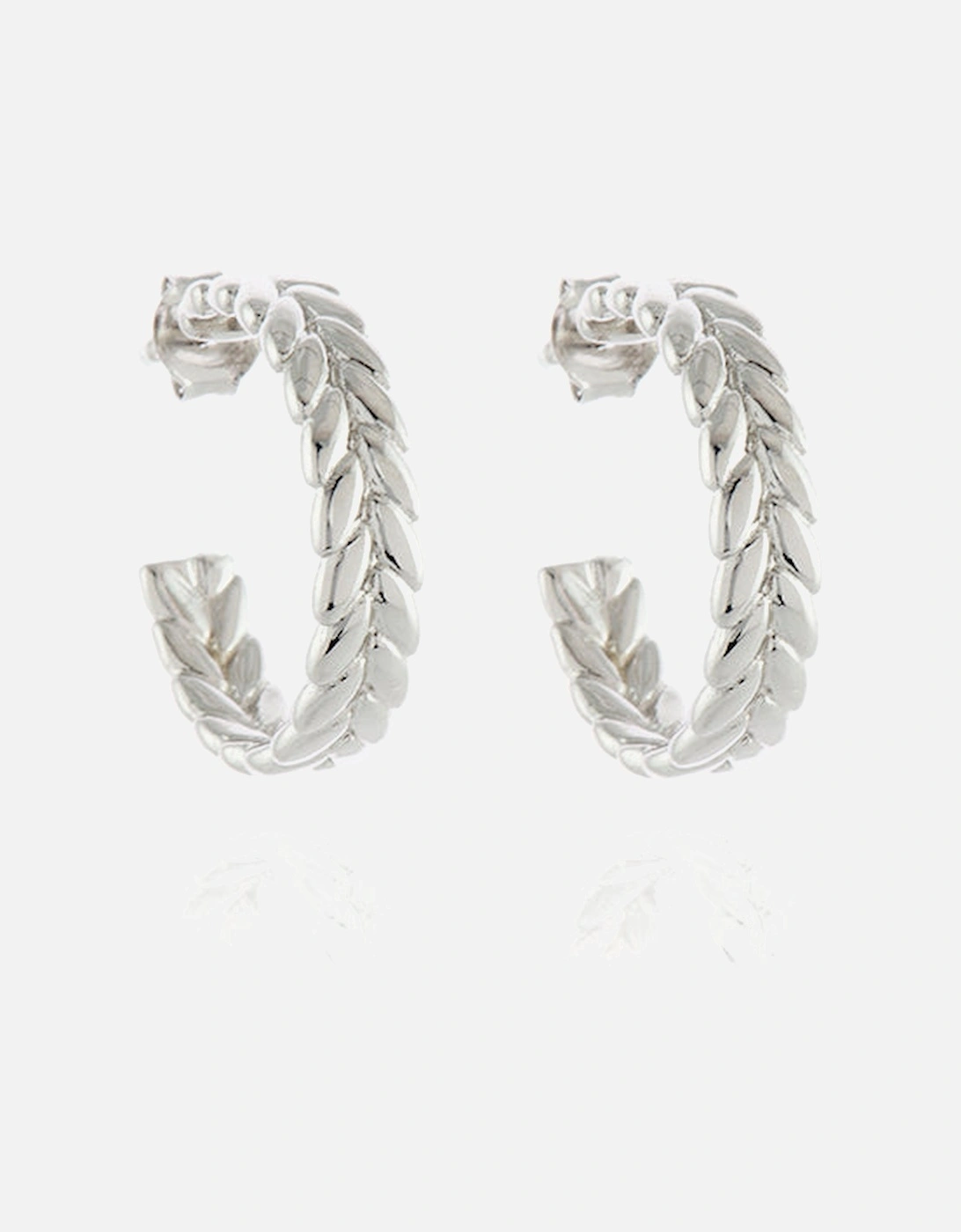 Oletta Silver Hoop Earrings