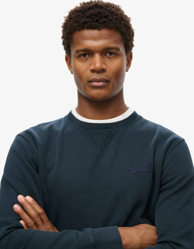 Men's Essential Logo Crew Sweatshirt Eclipse Navy