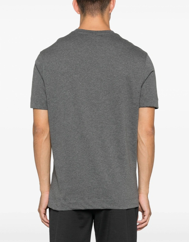 Cotton T-shirt With Branding Grey