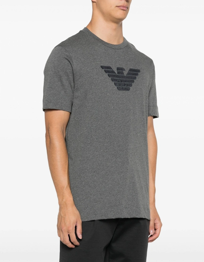 Cotton T-shirt With Branding Grey