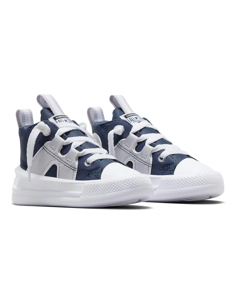 Infants 90s Sport Canvas Mid Trainers - Navy