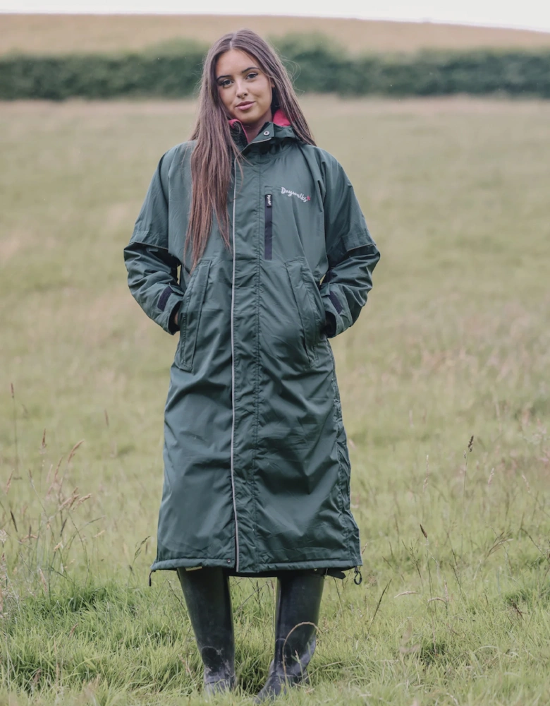 Drywalks All Seasons Coat Forest Green/Pink