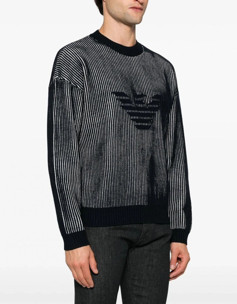 Eagle Logo Sweater Navy