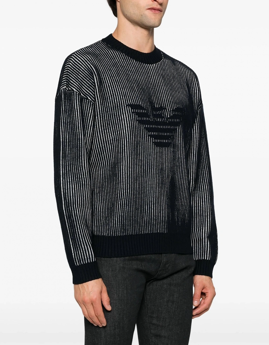 Eagle Logo Sweater Navy