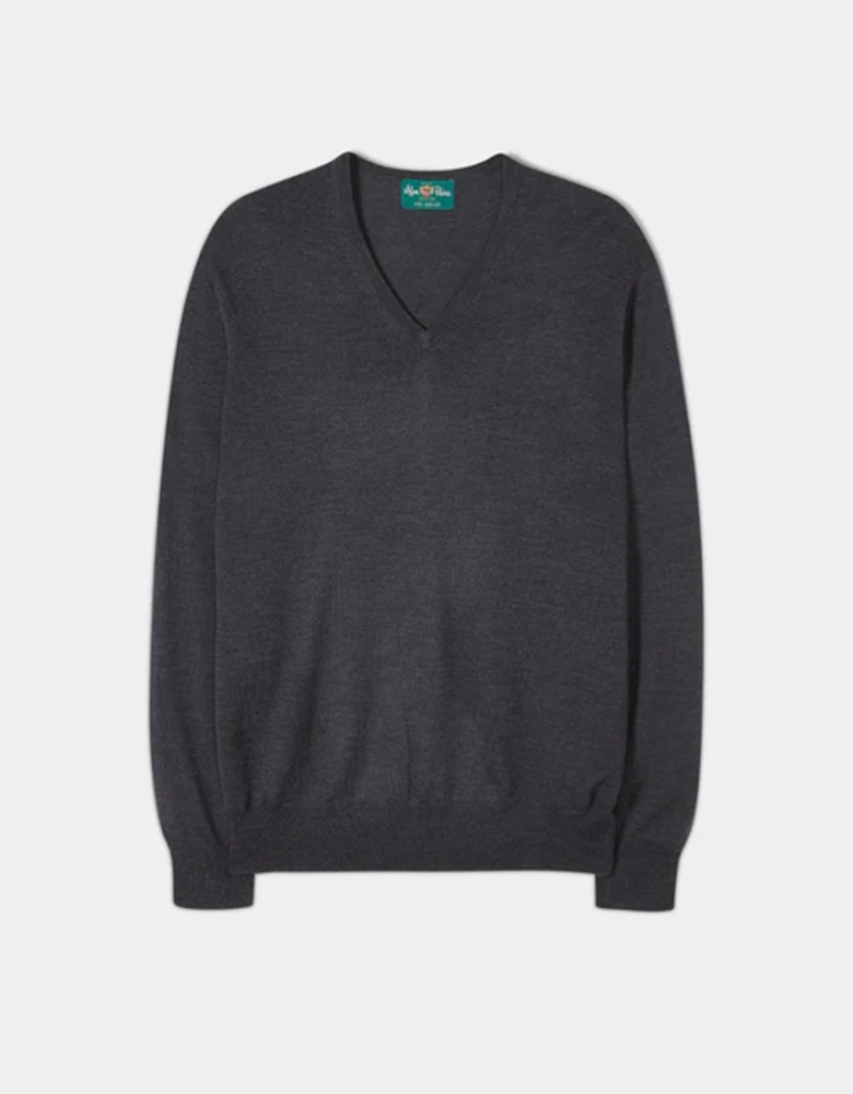 Men's Millbreck Merino Wool Jumper Charcoal