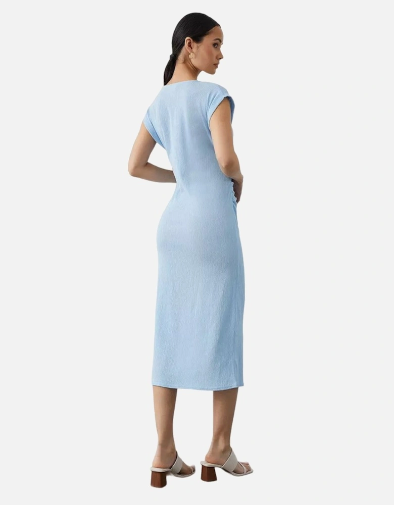 Womens/Ladies Jersey Ruched Side Midi Dress