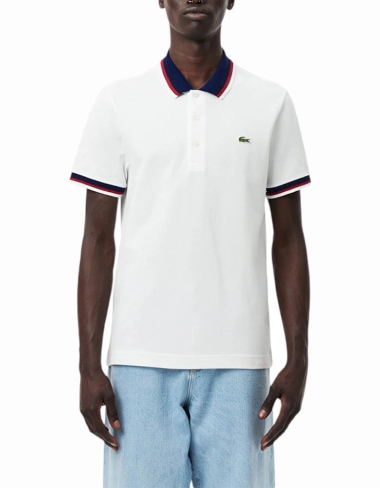 PH3461 Mens Polo Shirts Contrast Collar Regular Fit Pique Tennis Shirt