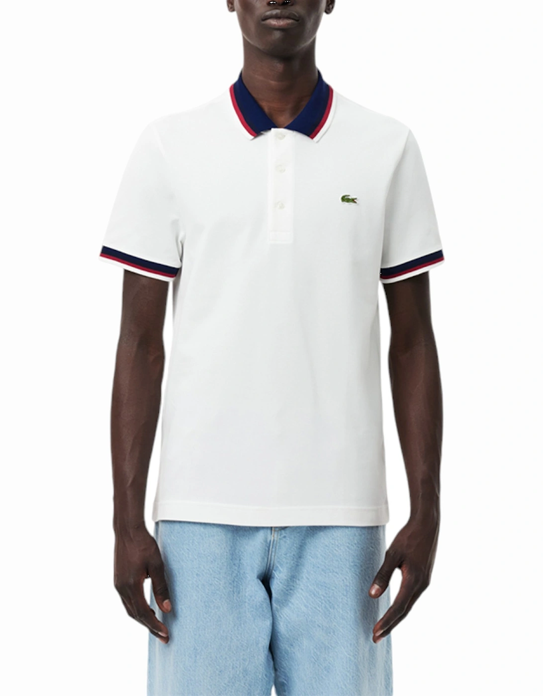 PH3461 Mens Polo Shirts Contrast Collar Regular Fit Pique Tennis Shirt, 8 of 7