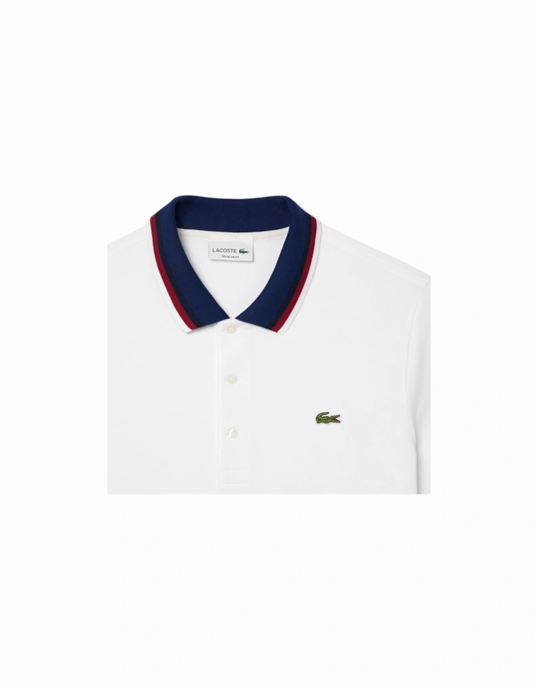 PH3461 Mens Polo Shirts Contrast Collar Regular Fit Pique Tennis Shirt