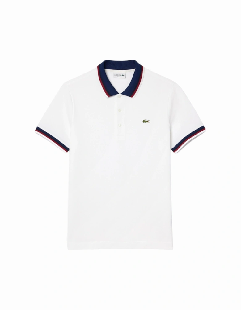 PH3461 Mens Polo Shirts Contrast Collar Regular Fit Pique Tennis Shirt
