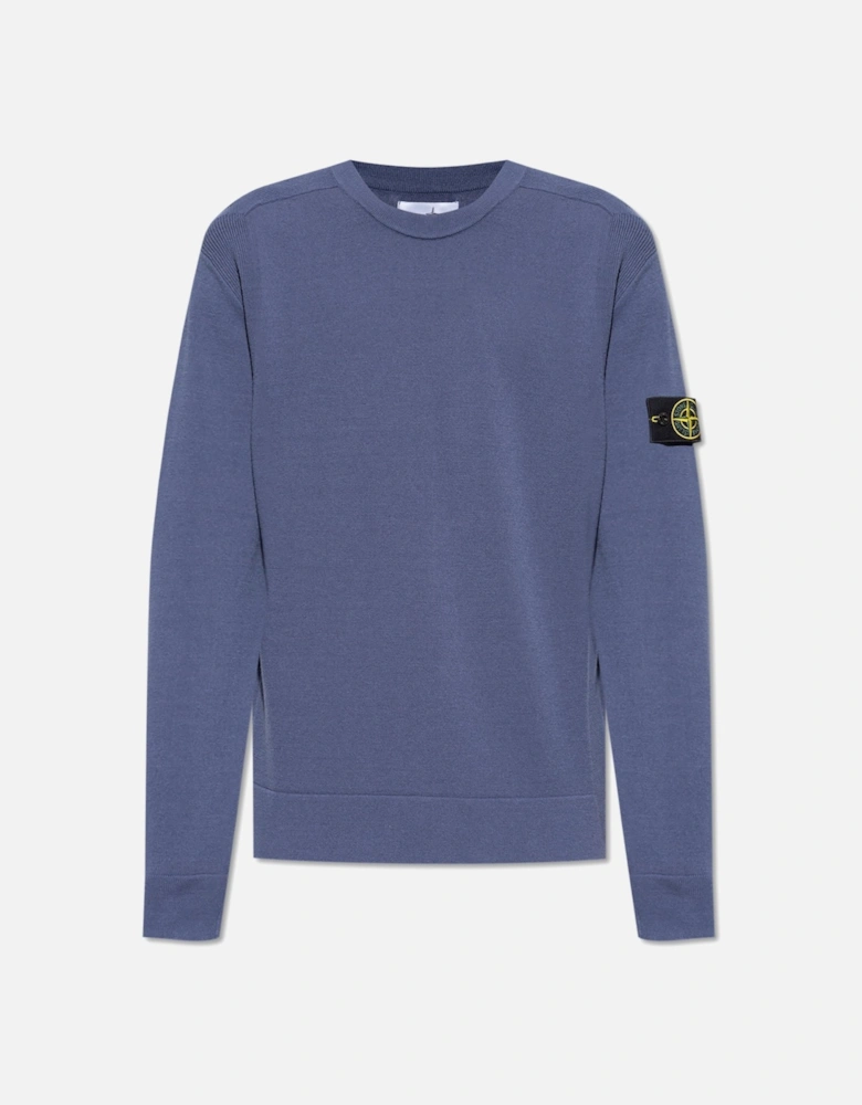 Compass Crewneck Sweater Blue