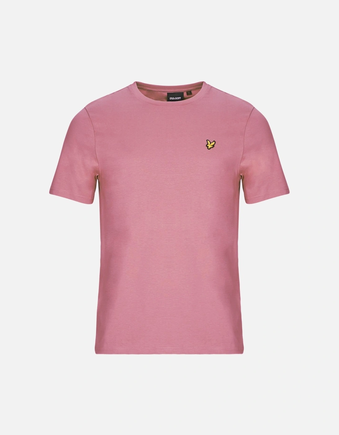 Lyle Scott Brand Chest Logo Palm Pink T Shirt, 2 of 1