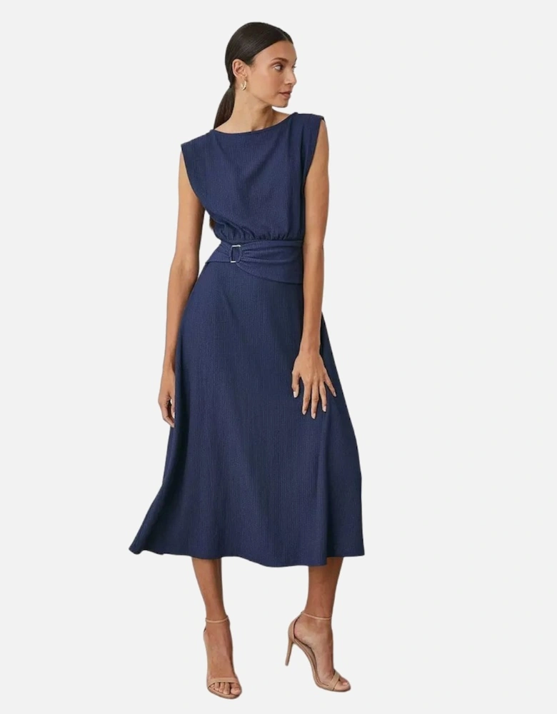 Womens/Ladies Jersey Belt Midi Dress