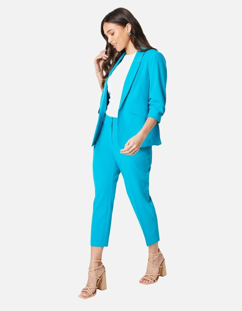 Womens/Ladies Petite Ruched Blazer