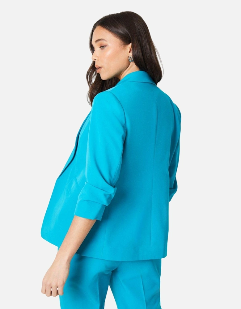 Womens/Ladies Petite Ruched Blazer