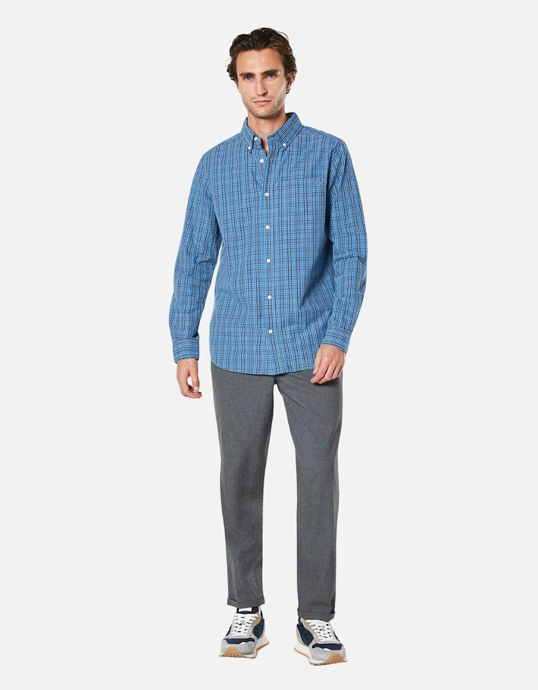 Mens Berg Check Long-Sleeved Shirt