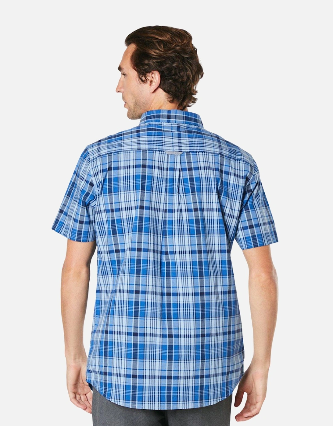 Mens Blake Check Short-Sleeved Shirt