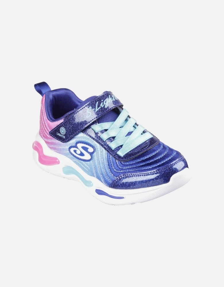 Childrens/Kids Wavy Beams Light Up Trainers