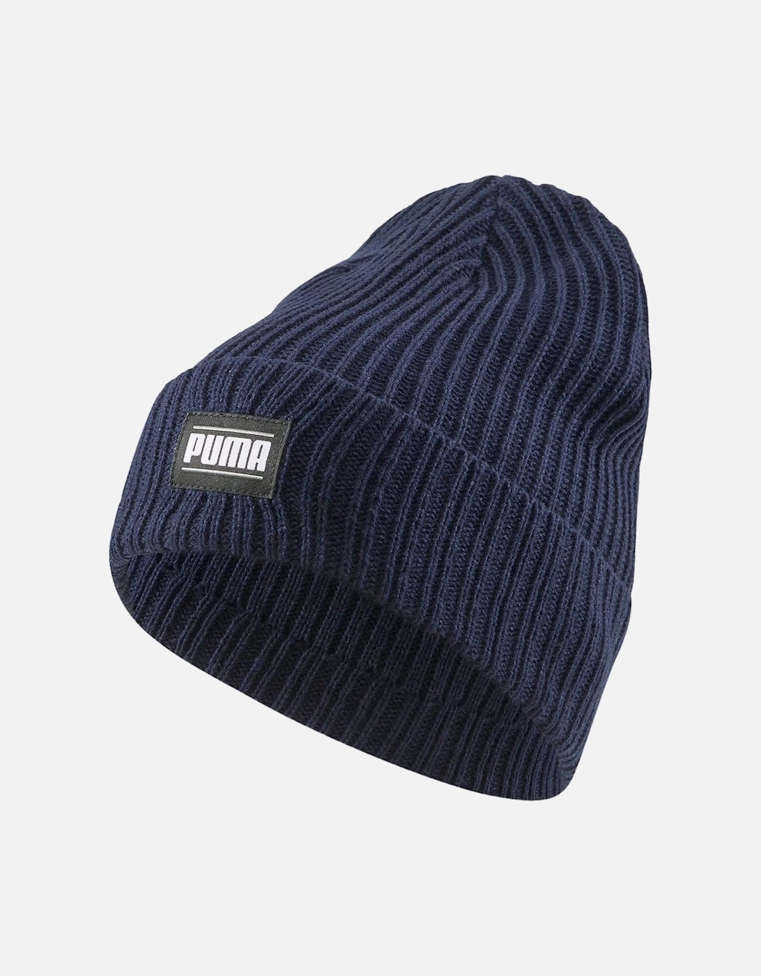 Puma Classic Ribbed Beanie - Navy - Size: ONE size