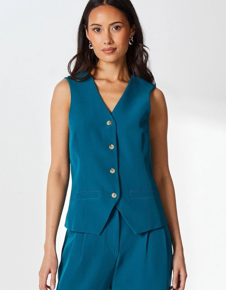 Womens/Ladies Button-Down Waistcoat