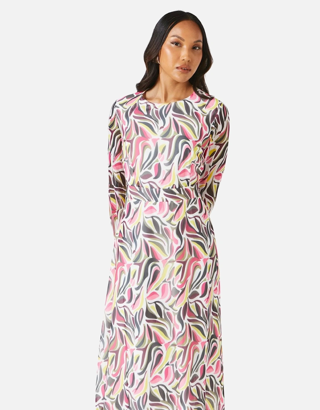 Womens/Ladies Abstract Midi Dress