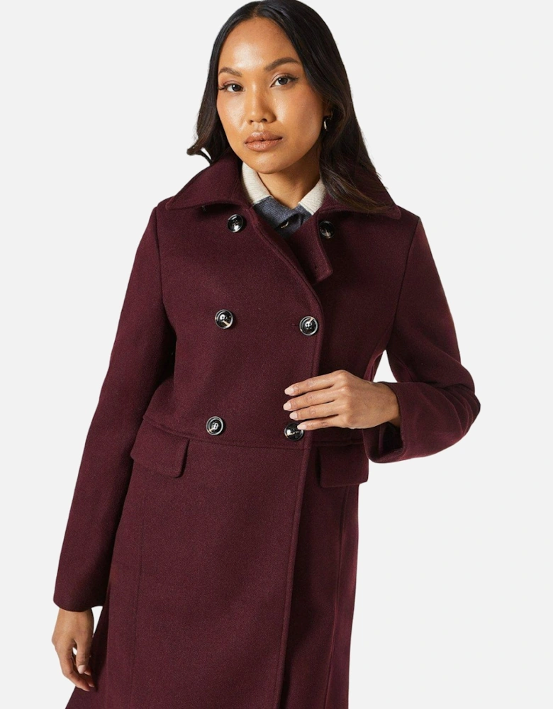 Womens/Ladies Double-Breasted Dolly Coat