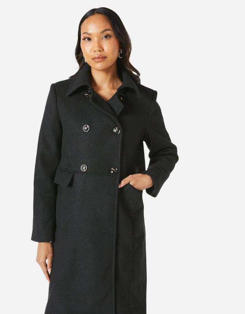 Womens/Ladies Double-Breasted Dolly Coat