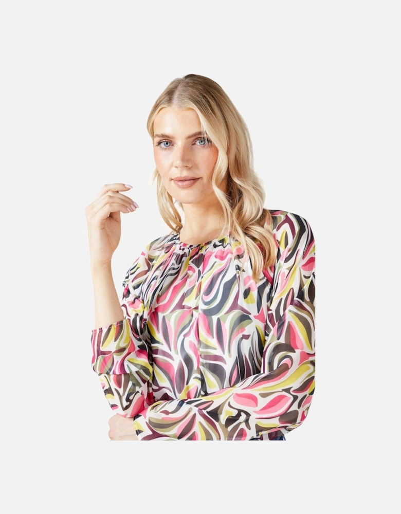 Womens/Ladies Abstract Blouse