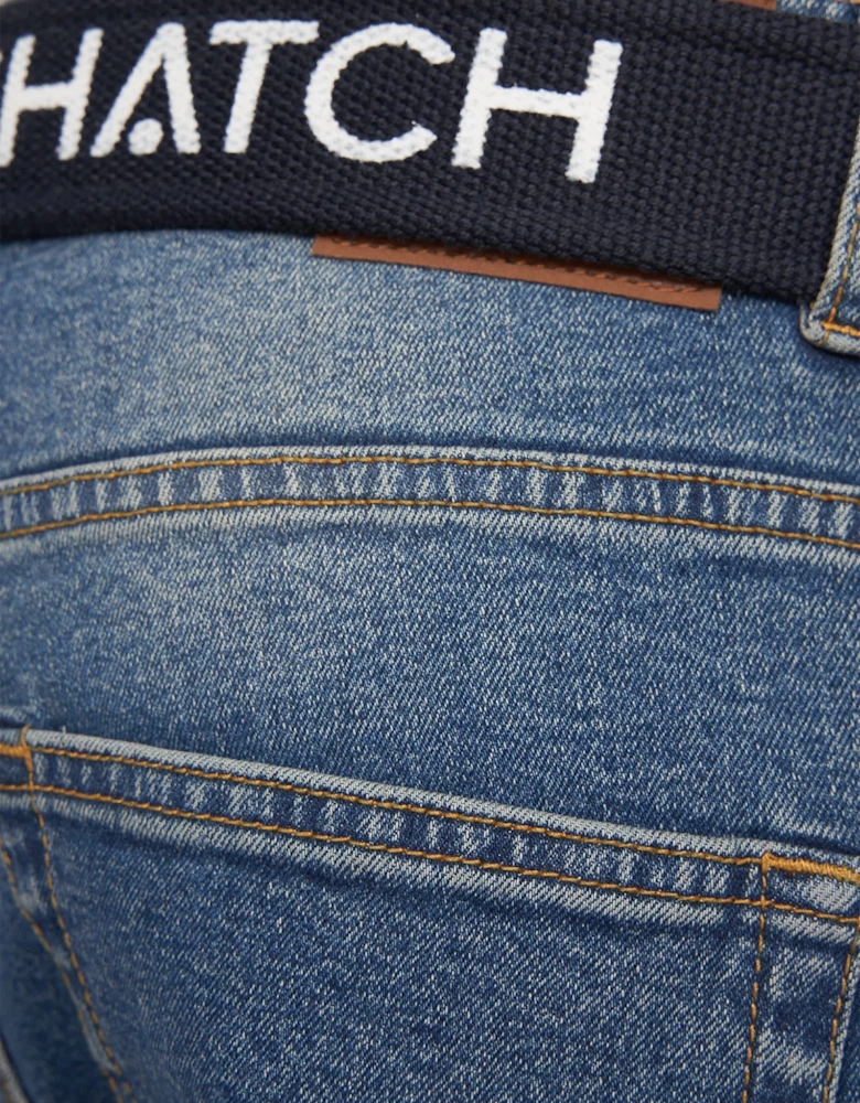 Mens Princed Denim Jeans