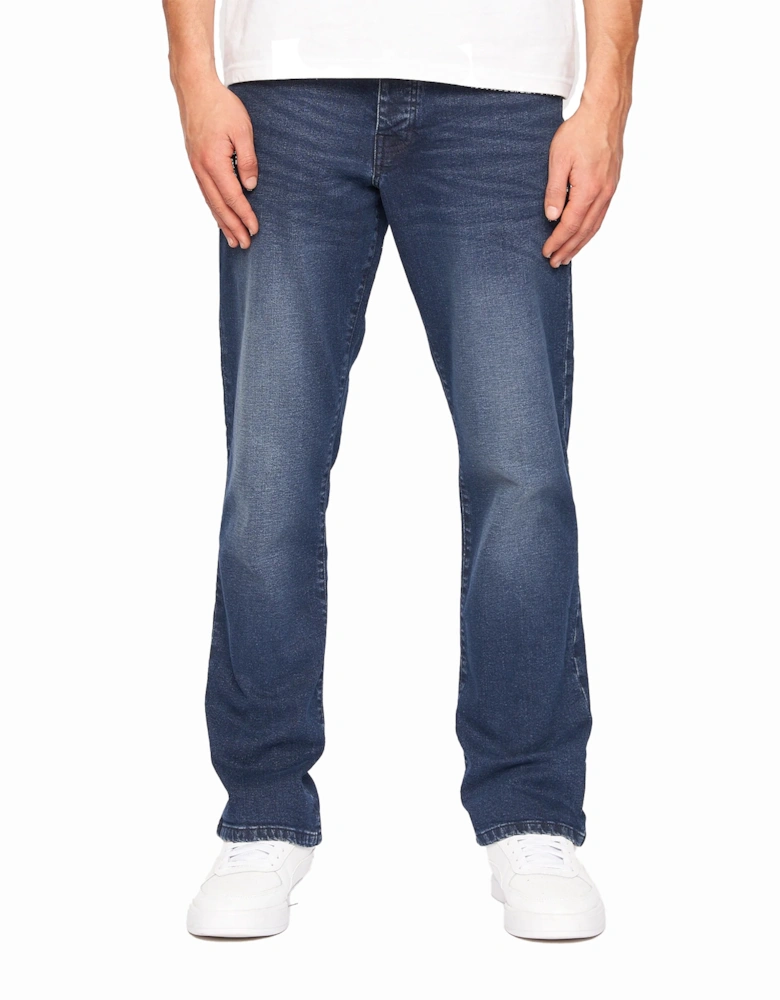 Mens Princed Denim Jeans