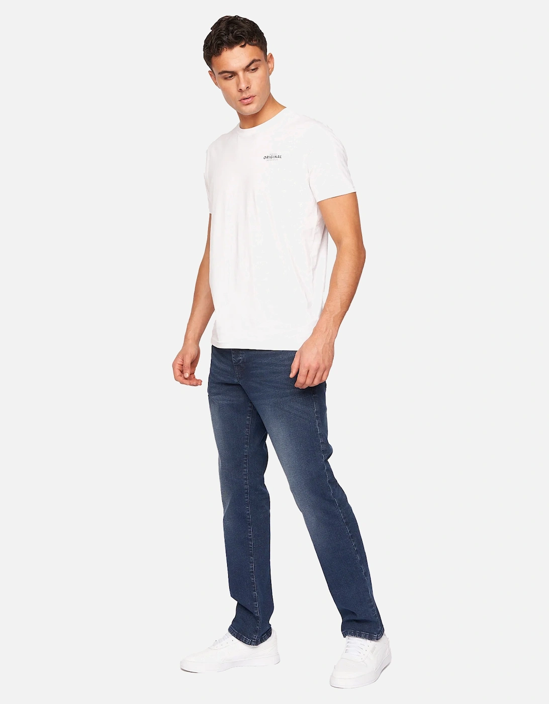 Mens Princed Denim Jeans