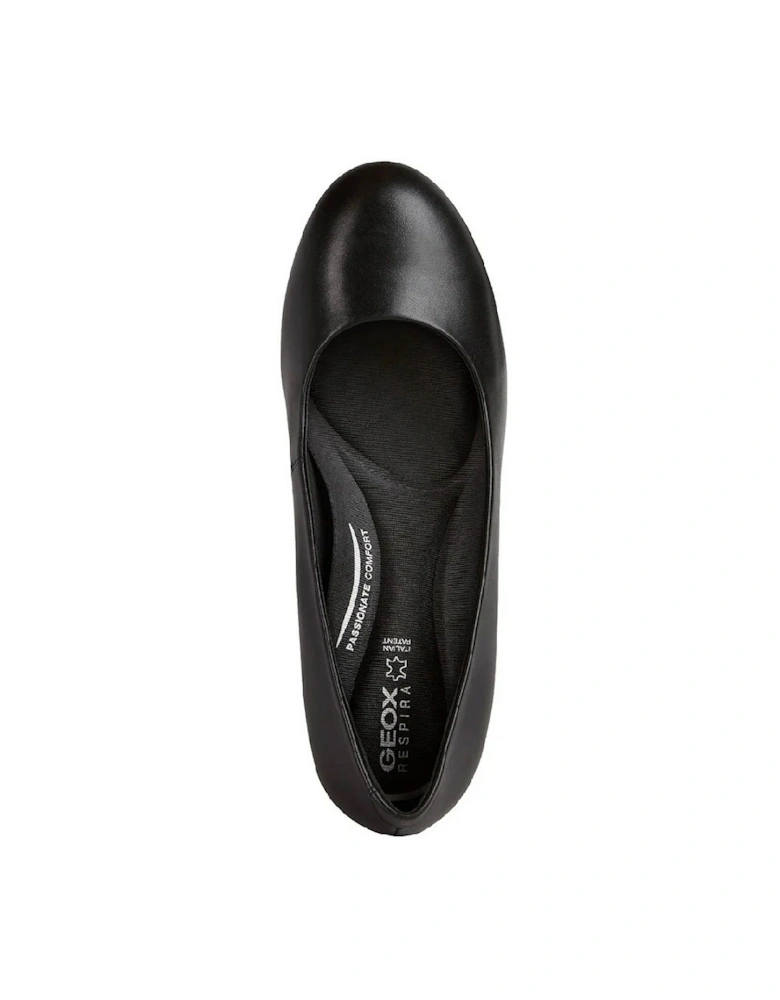 Womens/Ladies D Eleana A Nappa Leather Court Shoes