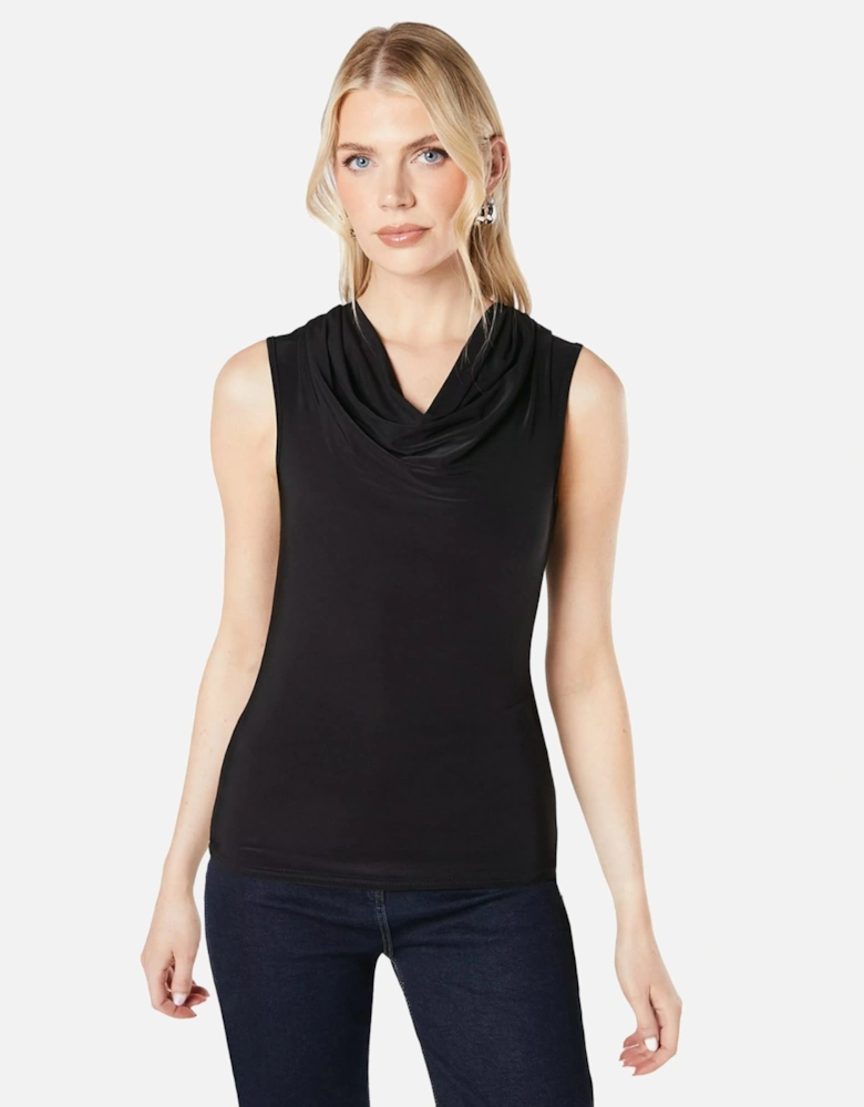 Womens/Ladies Soft Touch Cowl Neck Top