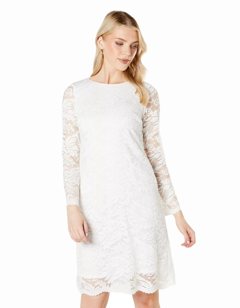 Womens/Ladies Lace 3/4 Sleeve Dress