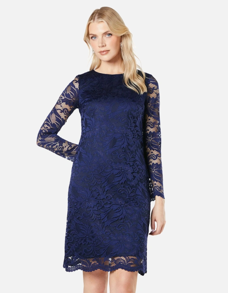 Womens/Ladies Lace 3/4 Sleeve Dress