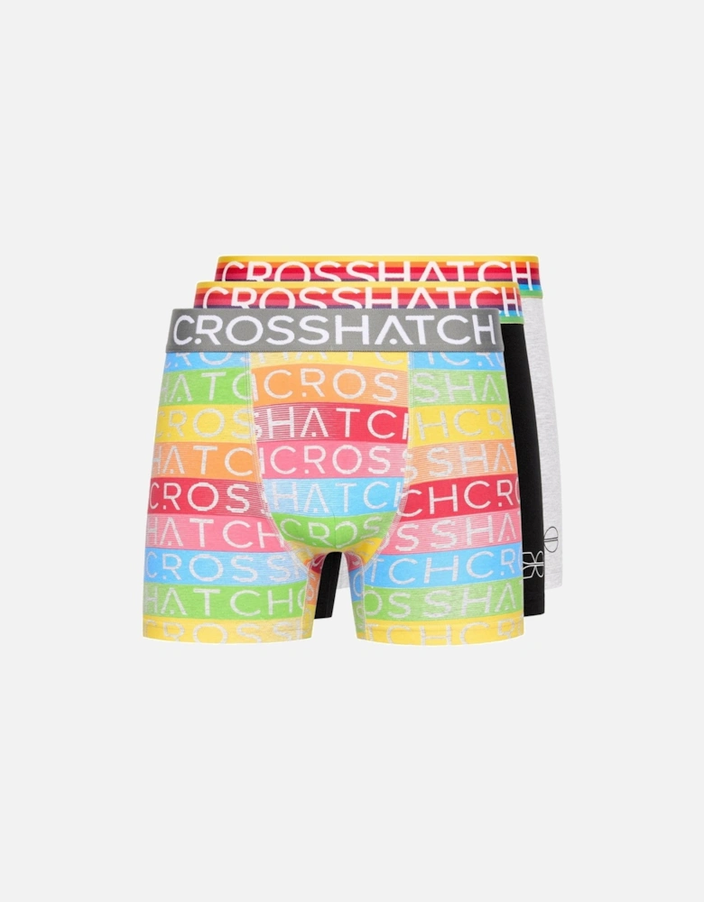 Mens Rainbow Mix Boxer Shorts (Pack of 3)