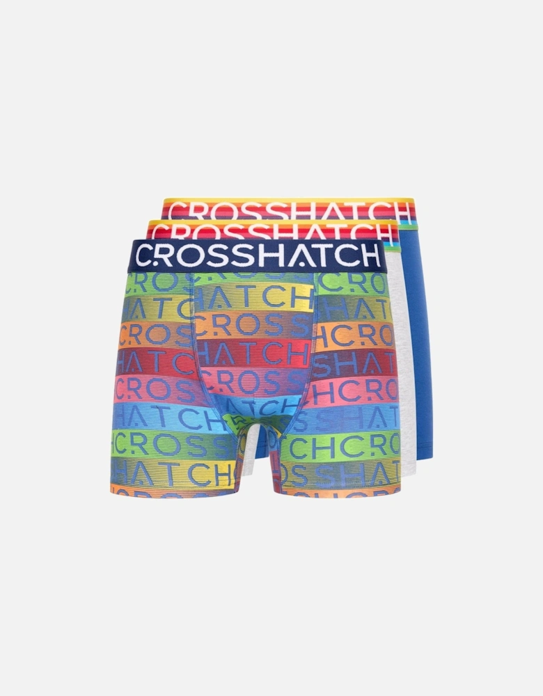 Mens Rainbow Mix Boxer Shorts (Pack of 3)