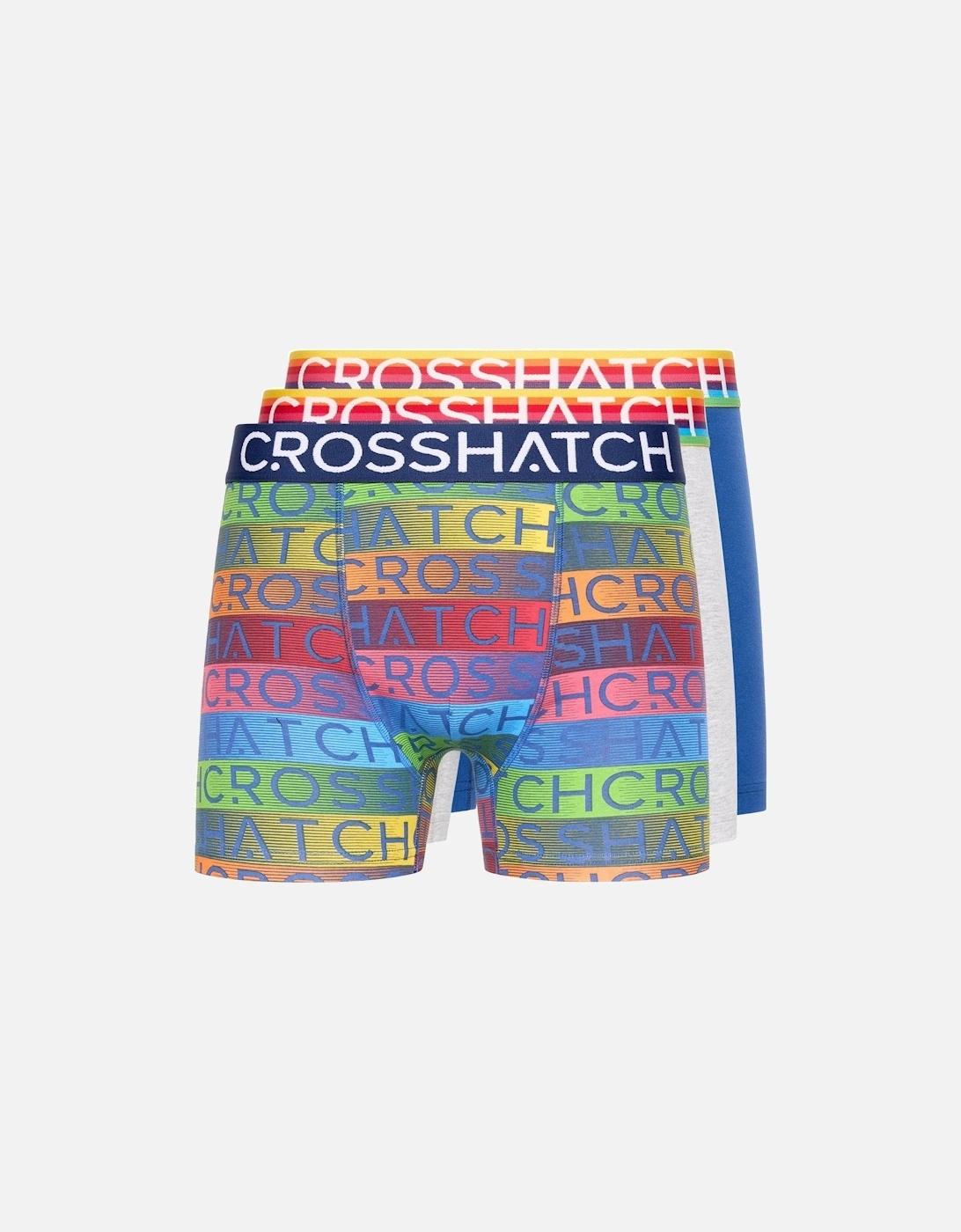 Mens Rainbow Mix Boxer Shorts (Pack of 3), 2 of 1