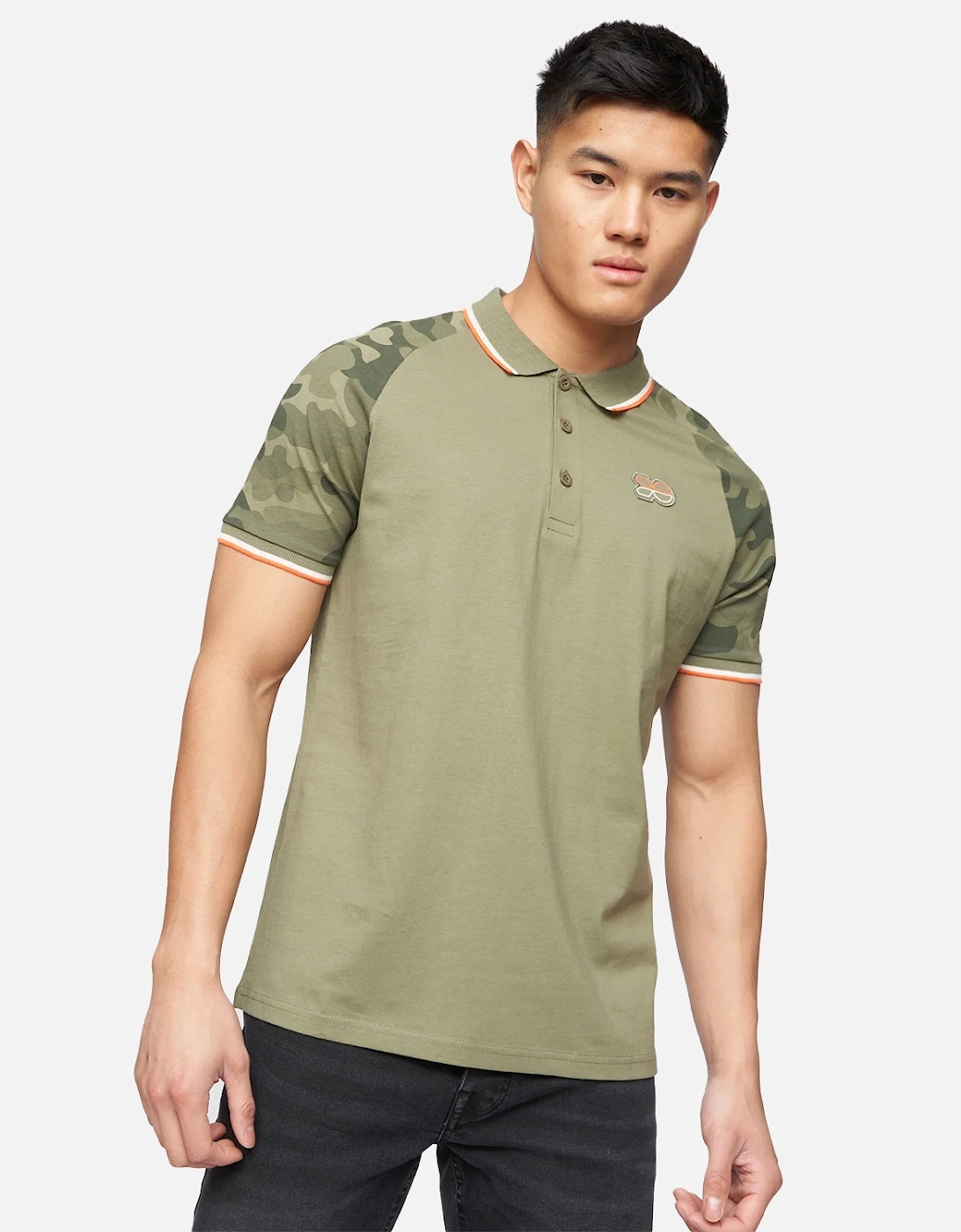 Mens Cramdark Camo Polo Shirt, 4 of 3