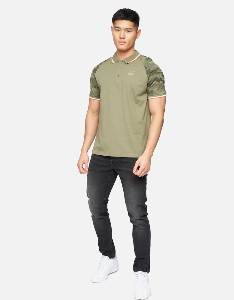 Mens Cramdark Camo Polo Shirt