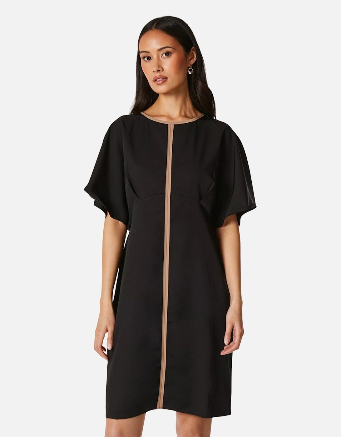 Womens/Ladies Contrast Detail Dress, 4 of 3