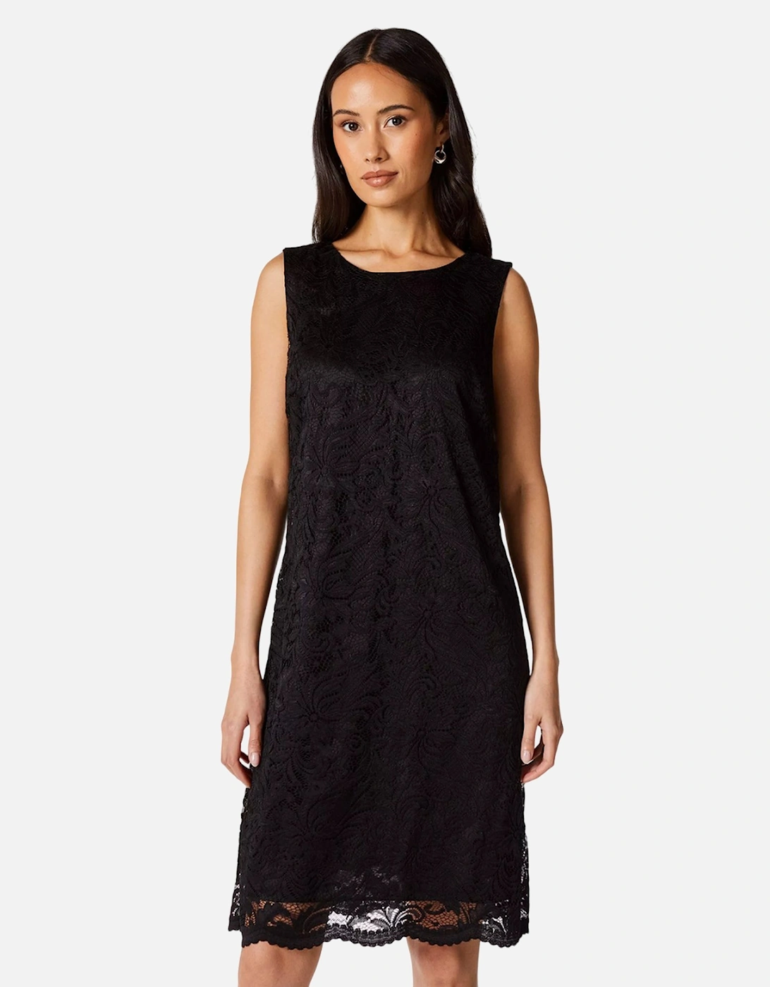 Womens/Ladies Lace Sleeveless Dress, 4 of 3